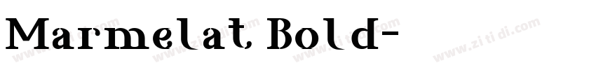 Marmelat Bold字体转换